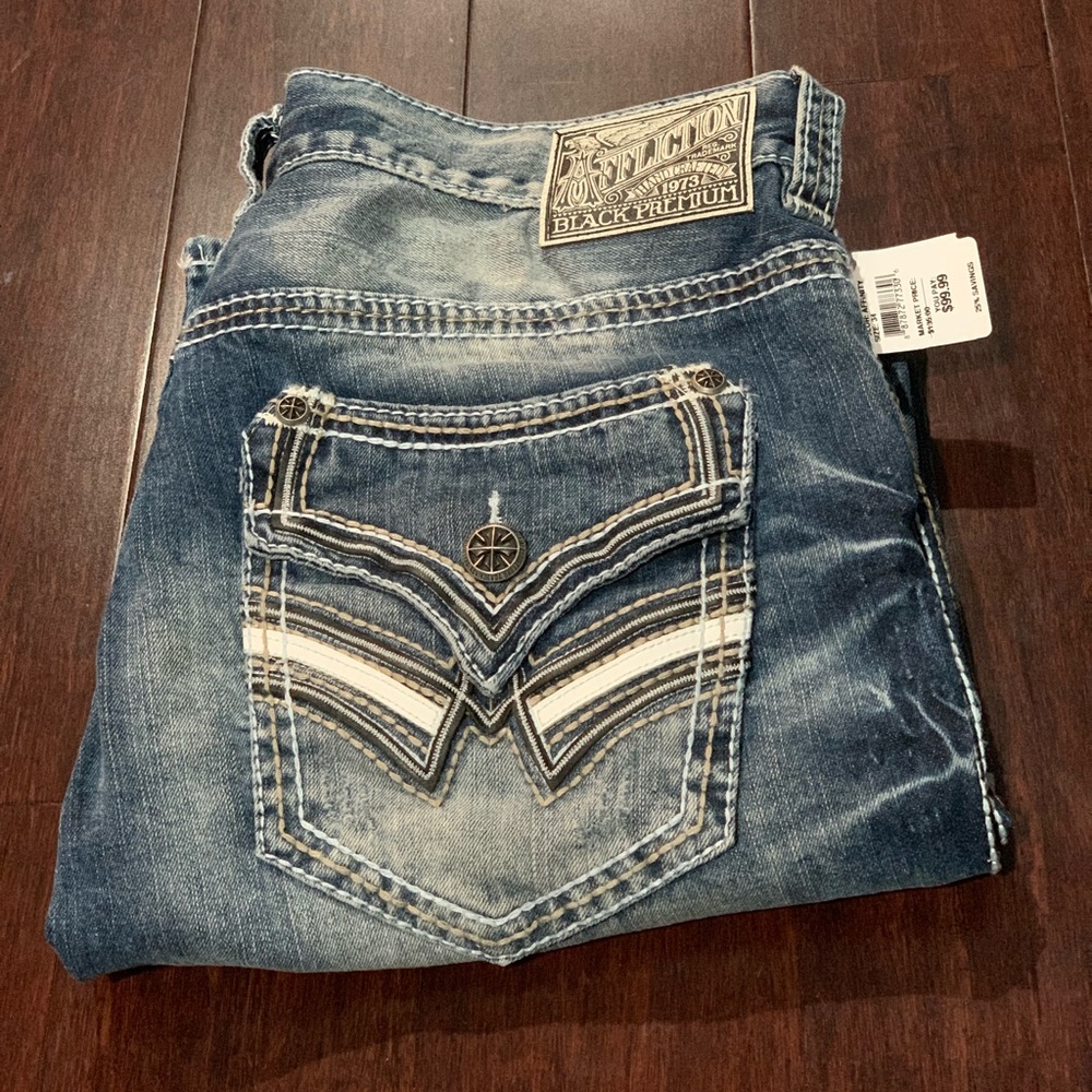 Brand new - Men’s Affliction Jeans - 34 W 34 L